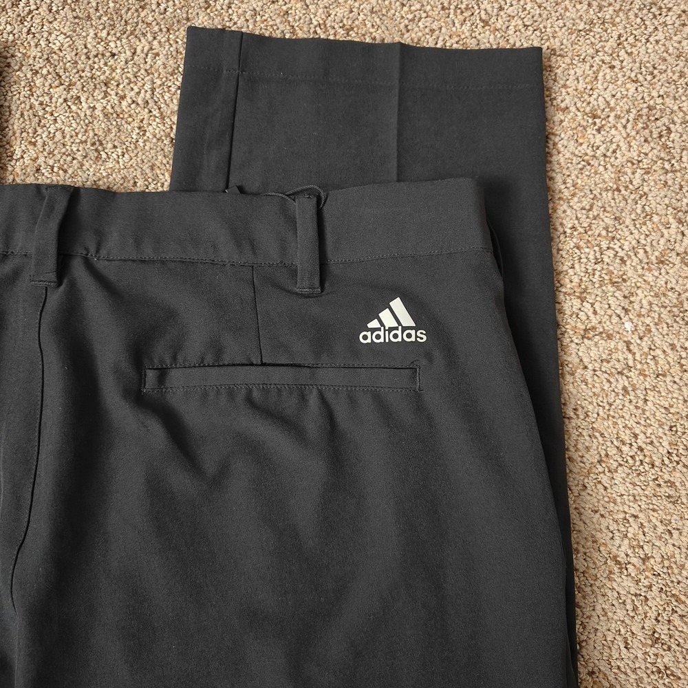 NWT Adidas Golf Pants Mens 32x30 Black ADIULT REGEFTPNT AF1710 Performance $90 - Picture 10 of 15
